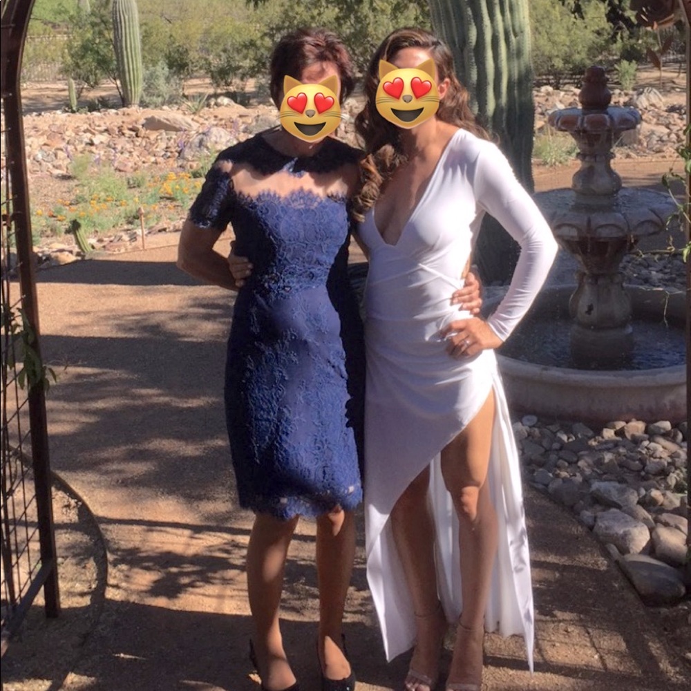 Revolve NBD white gown